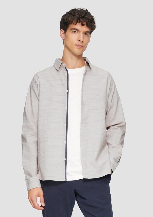 Produktbild S.Oliver Hemd Slim Fit: Strukturiertes Hemd mit Kentkragen (XL)
