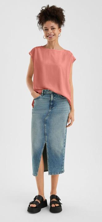 Immagine prodotto s.Oliver Bluse Lockere Viskosebluse mit Spitzeneinsatz (36)