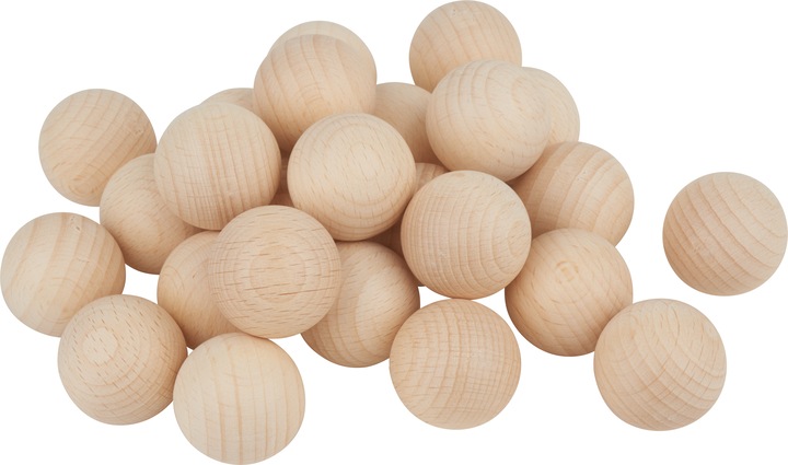 Produktbild VBS Holzkugeln ohne Bohrung "Ø 30 mm"