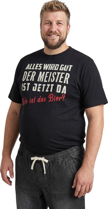 Produktbild Men+ T-Shirt, Halbarm, Brustprint (L)