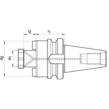 Thumbnail - Fortis, Fräser, Aufsteckfräserdorn BT 50 Dorn 22 mm Auskraglänge 35 mm