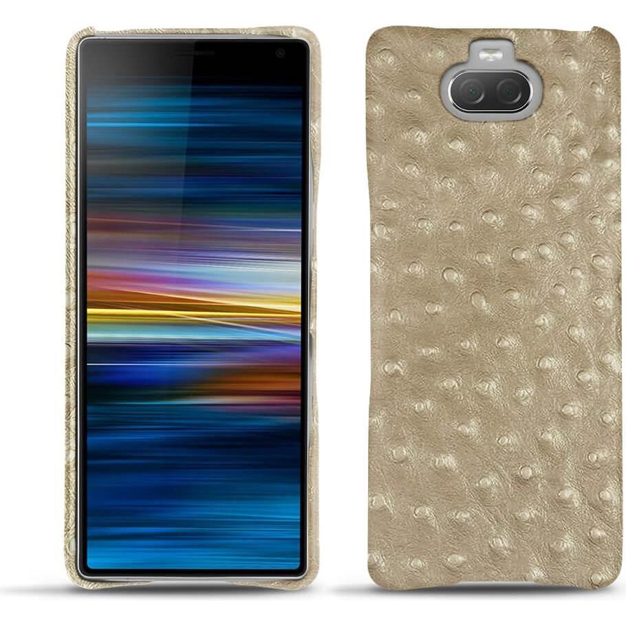 Noreve Lederschutzhülle (Sony Xperia 10 Plus), Smartphone Hülle, Beige