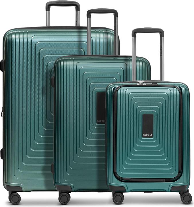 Immagine prodotto Redolz Essentials 14 Set di valigie a 4 ruote in 3 pezzi con piega ad espansione (123 l)