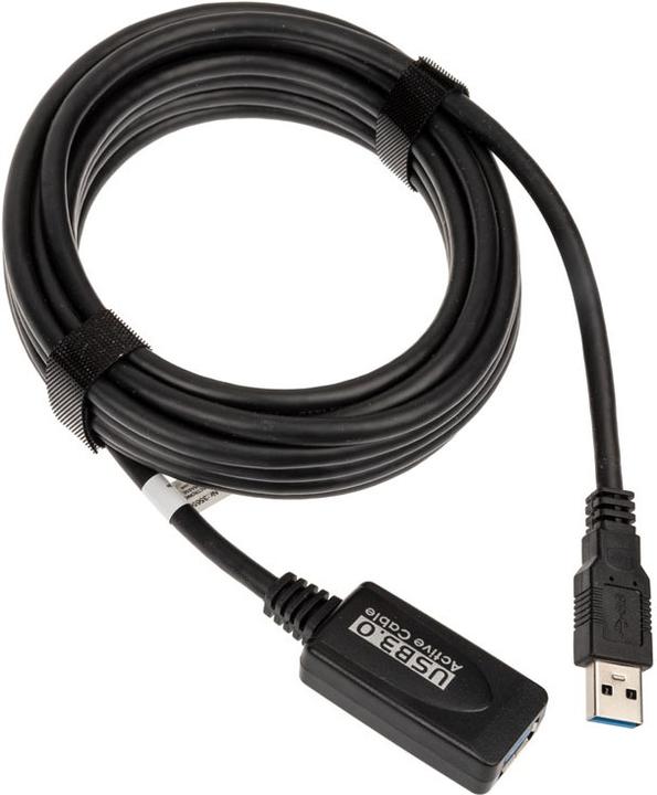 Immagine prodotto InLine USB 3.0 estensione attiva maschio A a femmina A nero 5m (5 m, USB 3.2 Gen 1)