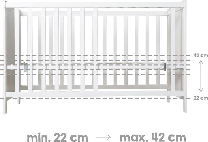 Actual product image Roba Multifunctional bed with additional function incl. bed equipment (60 x 120 cm)