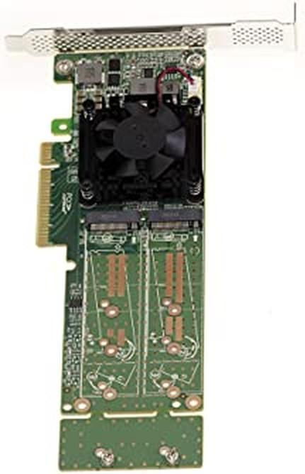 Produktbild Kalea-informatique PCIe 3.0 x8 Controllerkarte für 2 M.2 NVMe SSDs mit PLX PEX 8747-Chipset