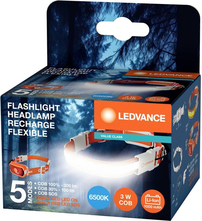 Actual product image Ledvance FLASHLIGHT HEAD RECHARGE 3W 300LM IP20 (300 lm)