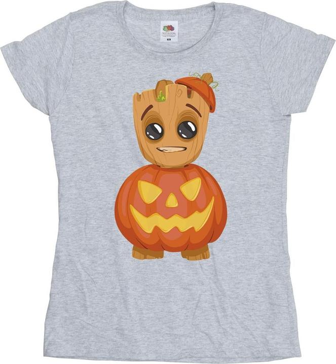 Actual product image I Am Groot Womens/Ladies Pumpkin T-Shirt (L)