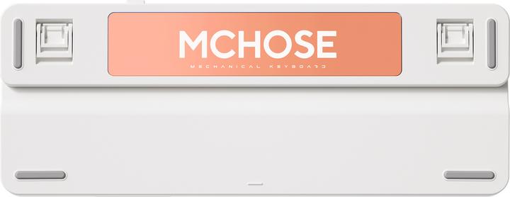 Actual product image Mchose Horizon Orange Hyacinth Wireless Gasket Mount Mechanical Keyboard (US, Cable, Wireless)