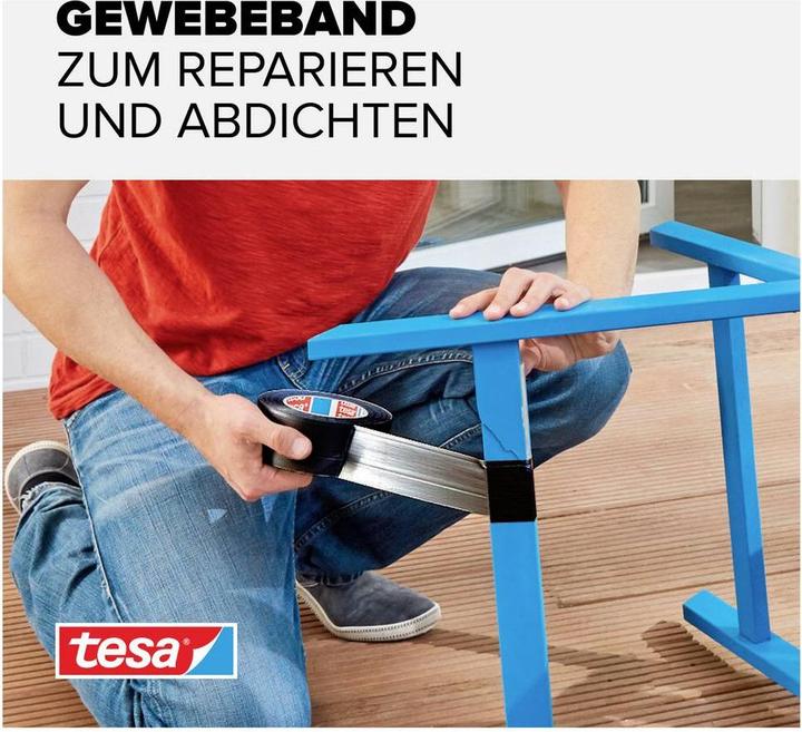 Image du produit tesa EXTRA POWER UNIVERSAL Bande tissée, Ductape renforcé de tissu (50 mm)