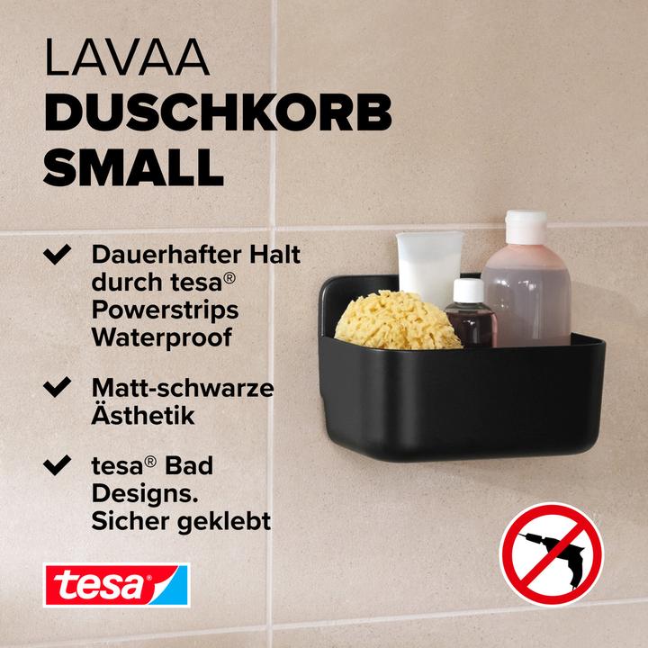 Actual product image tesa LAVAA Shower basket, small incl. adhesive solution without drilling