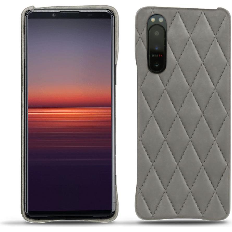 Noreve Lederschutzhülle (Sony Xperia 5 II), Smartphone Hülle, Grau