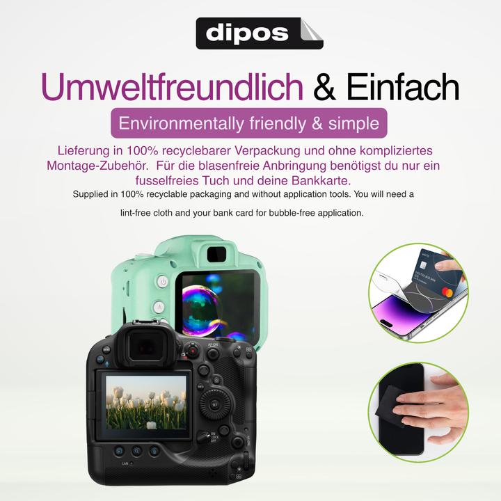 Actual product image Dipos Screen Protector Crystalclear for Canon PowerShot SX740 HS Lite (Screen protector)