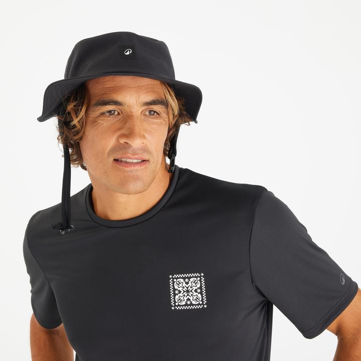 Actual product image Olaian Surf-Hut Damen/Herren 500 Newblack schwarz (One size)