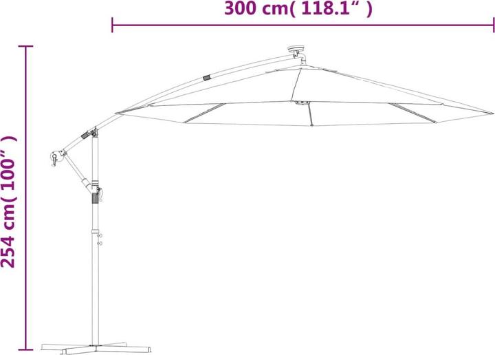 Immagine prodotto vidaXL Sonnenschirm (3 m)
