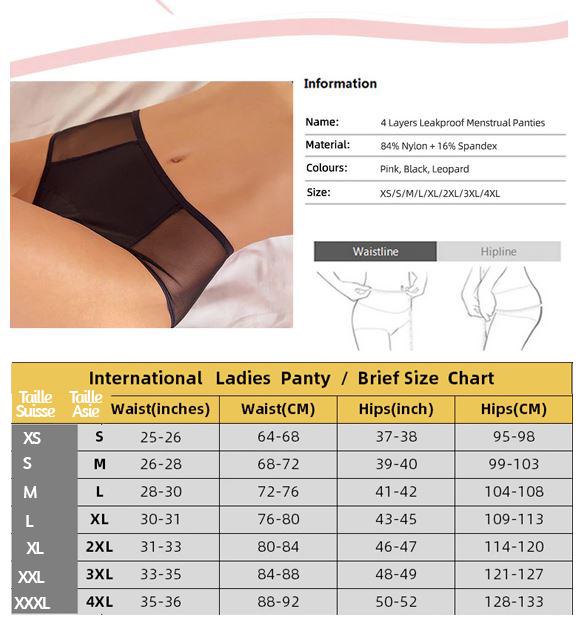 Image du produit Bonbon Rose Culotte menstruelle taille haute (S)