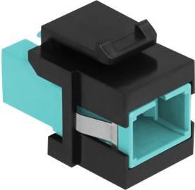 Image du produit Delock Module Keystone SC Simplex femelle vers SC Simplex femelle aqua / noir (Module Keystone)