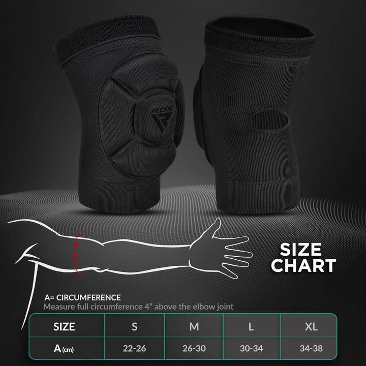 Produktbild Rdx Ellenbogenschutz aus Schaumstoff Schwarz/Schwarz-XL (XL)