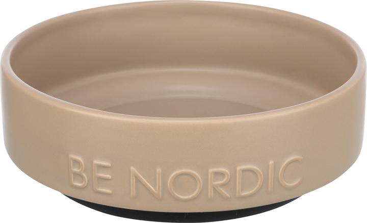 Trixie Be Nordic Voerbak Hond Keramiek / Rubber Taupe (50 cl)