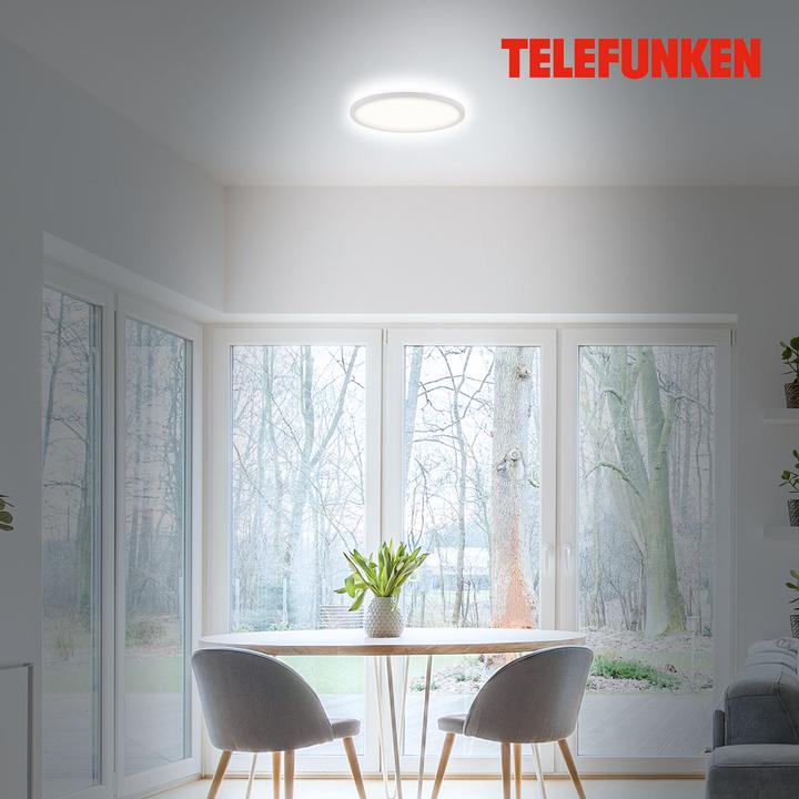Produktbild Telefunken LED Bad-Deckenleuchte, weiss, LED/18W (2400 lm)