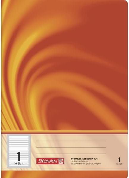 Brunnen Quaderno Vivendi a righe 1 foderato DIN A4 senza margine, 16 fogli (A4)
