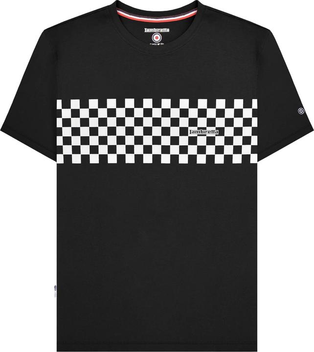 Actual product image Lambretta Mens AW24 Two Tone Panelled T-Shirt (XL)