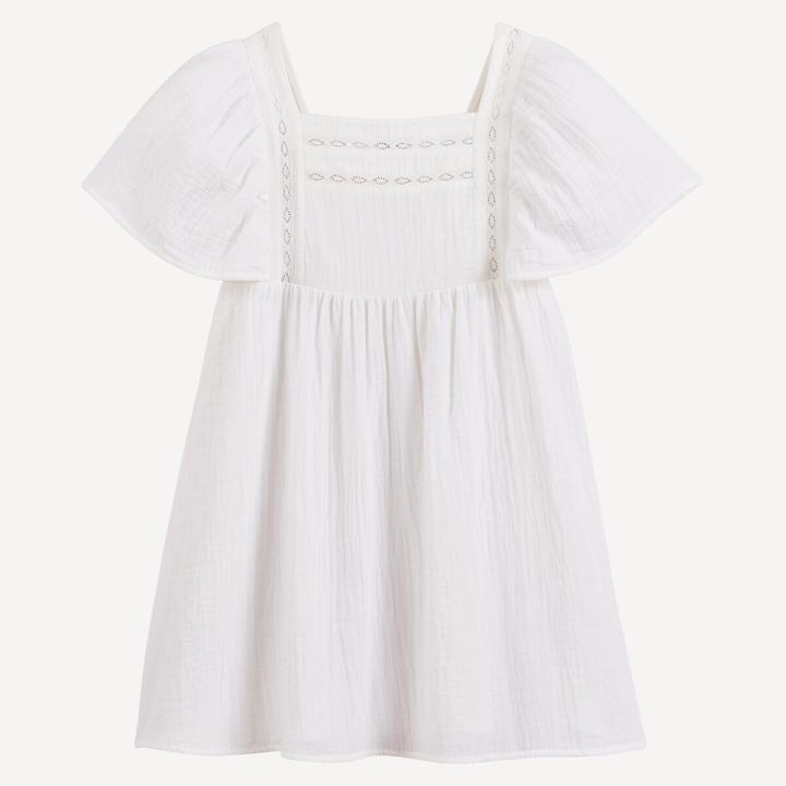 Actual product image La Redoute Collections Besticktes Festkleid mit Volants an den Schultern (140)