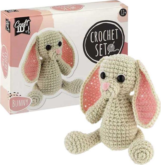 Actual product image Legind Craft ID - Crochet kit bunny, 12x9x12cm - (K-CR1702/GE)