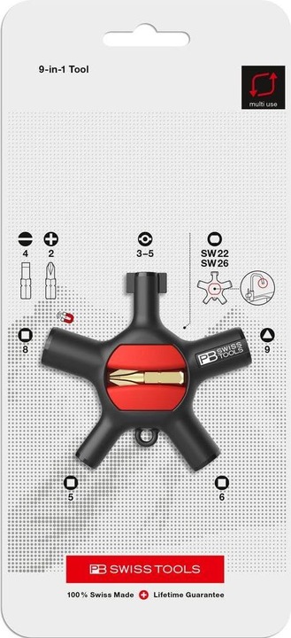 Immagine prodotto PB Swiss Tools PB 900 V01 (esagono, Viti con testa a intaglio, Doppia barba, 3 bordi)