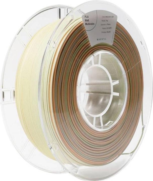 Image du produit Maertz PLA Matt Multicolor Light 1,75 mm 1.000 g (PLA, 1.75 mm, 1000 g)