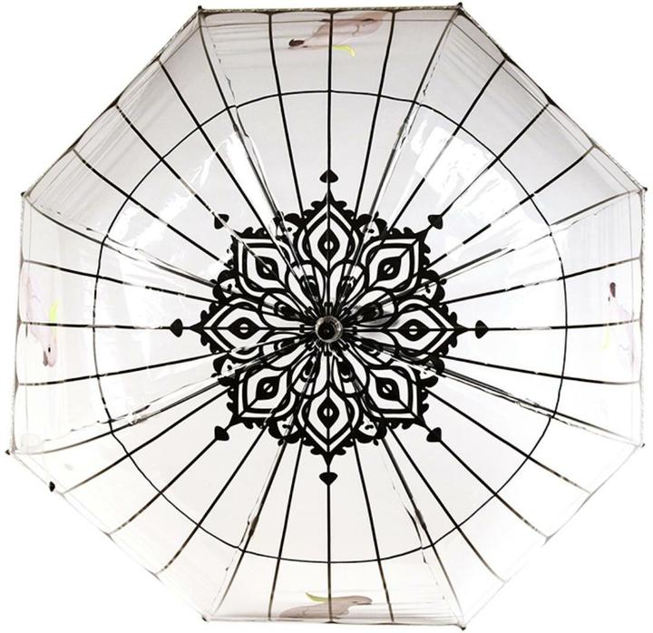Produktbild Esschert Design Schirm Vogelkäfig Rosa/Schwarz/Transparent