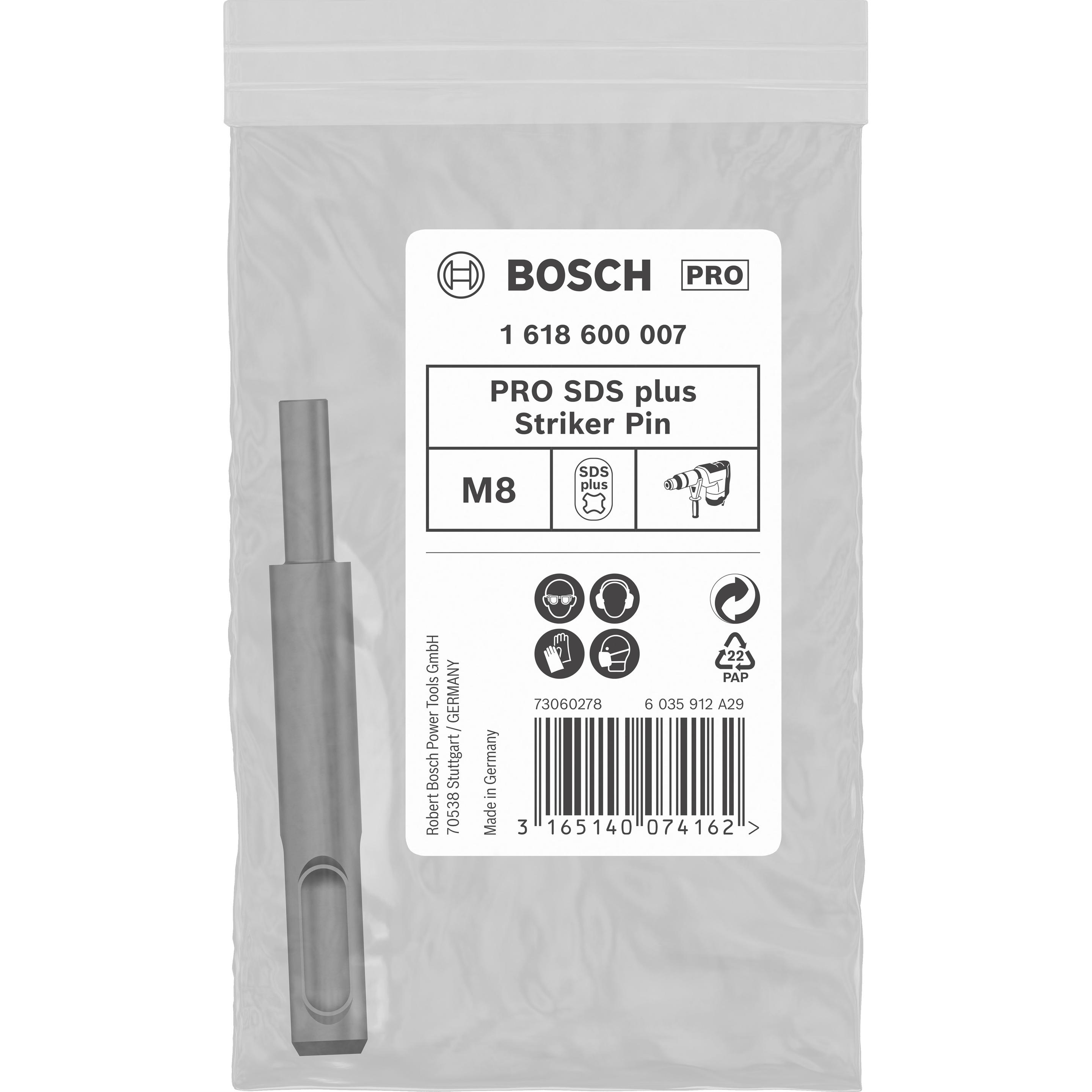 Thumbnail - Bosch Professional Zubehör, Bohrereinsatz, PRO SDS plus Striker Pin, M8, 6 x 80 x 20 mm (6 Millimeter)