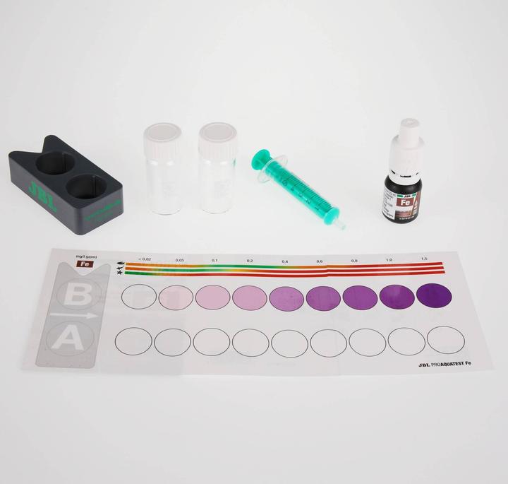 Produktbild JBL Aquaristik und Terraristik ProAquaTest Fe Eisen (Dünger), 50 Messungen (Aquarium Dünger, Aquarium Pflanzenpflege)