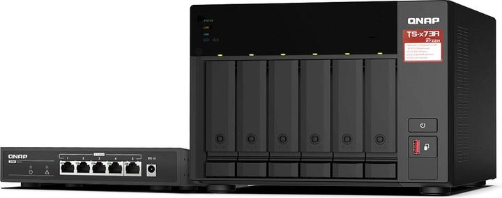 Productafbeelding QNAP TS-673A-SW5T (6 x 6 TB, Seriële ATA-schijf)
