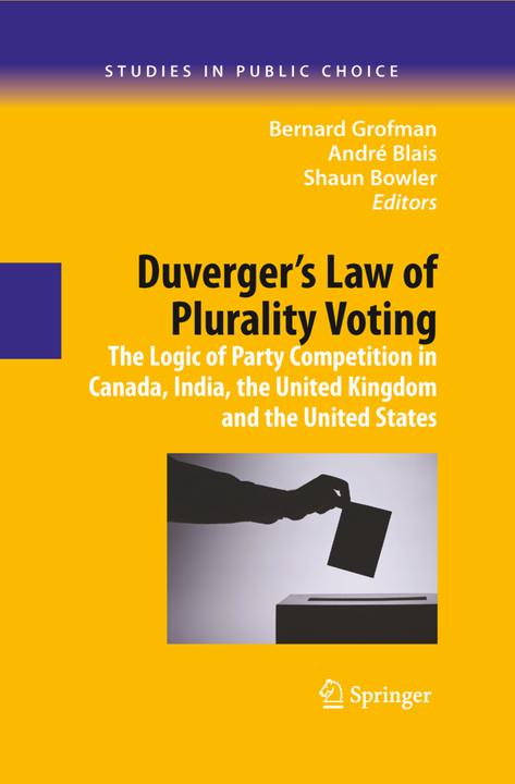 Energy Label Duverger's Law of Plurality Voting (English, André Blais, Bernard Grofman, Shaun Bowler, 2010)