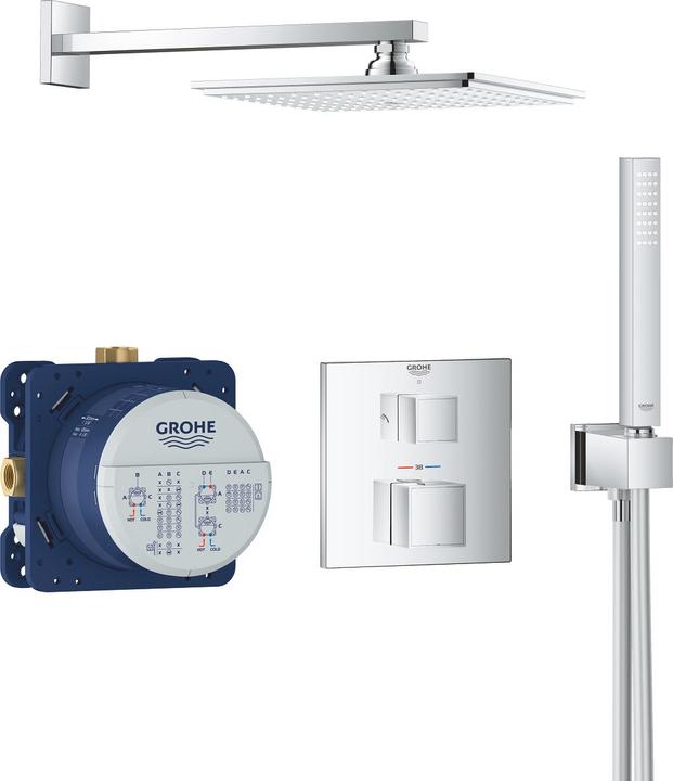 Grohe Grohtherm Cube Duschsystem UP mit Rainshower Allure 230