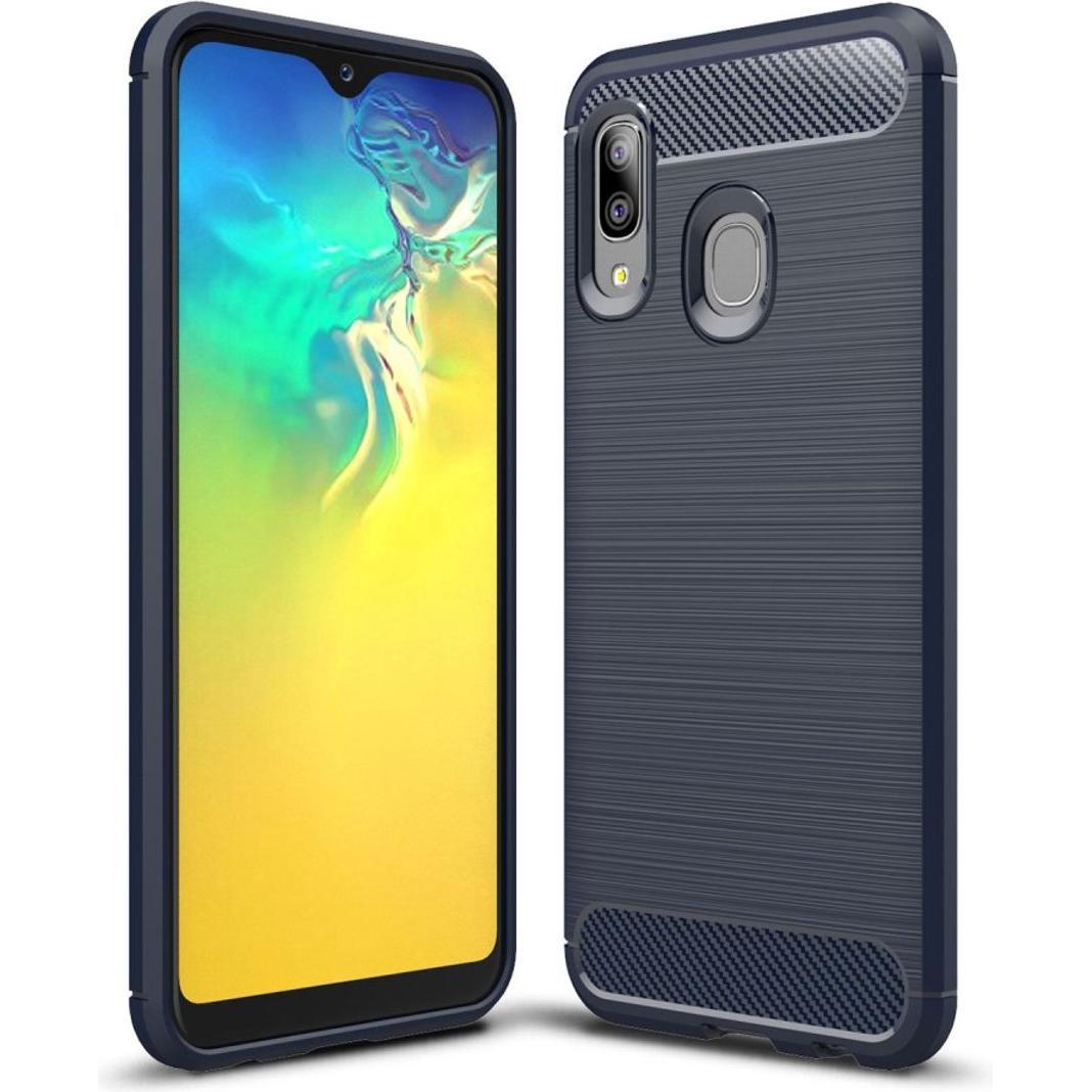 König Design Handyhülle für Samsung Galaxy A20e Schutzcase Backcover Bumper Etuis Rahmen Blau (Samsung Galaxy A20e), Sma...