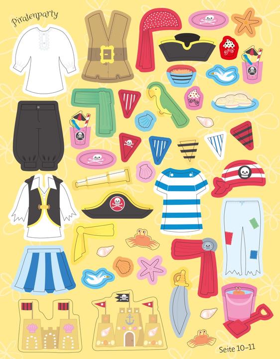 Produktbild Mein Anziehpuppen-Stickerbuch: Partys