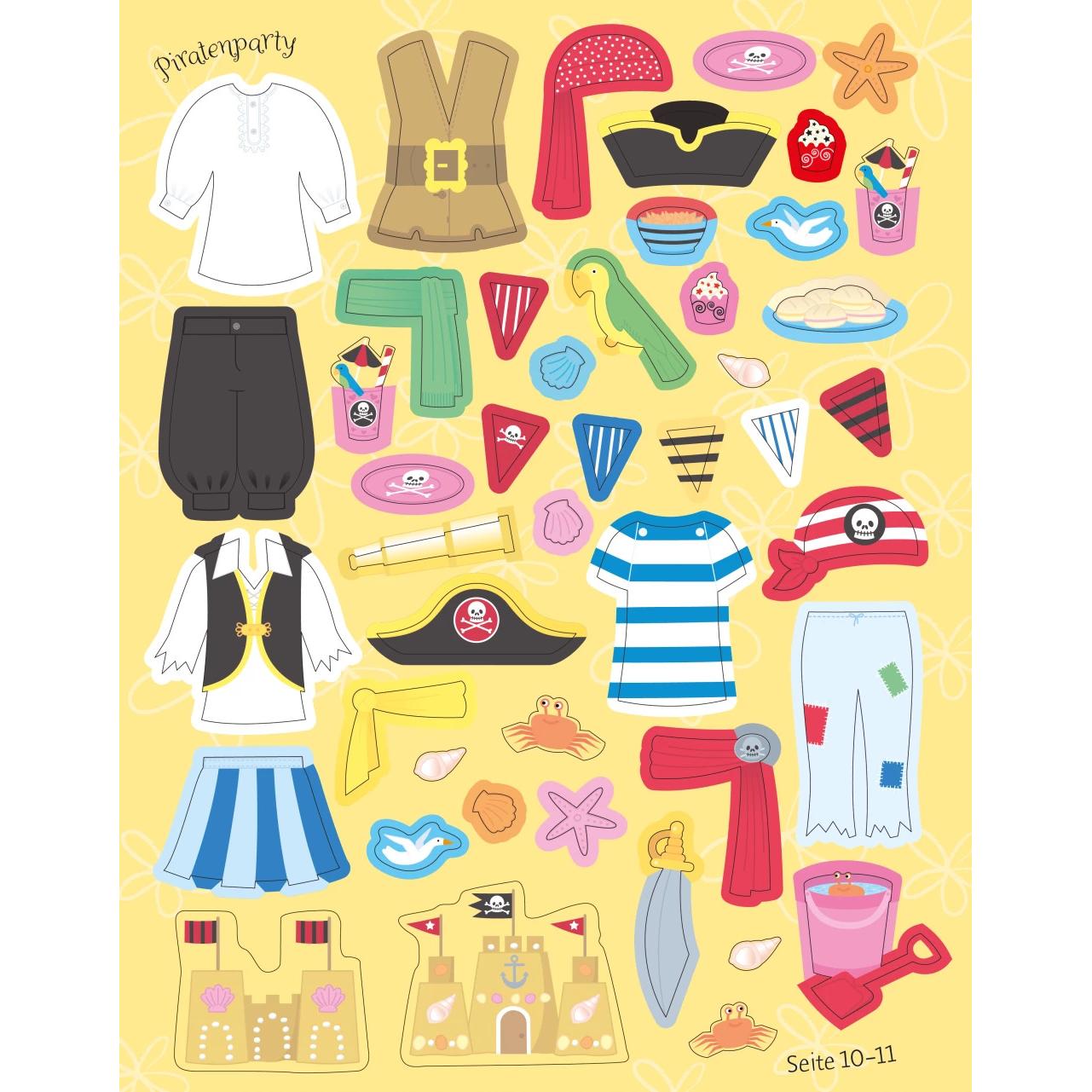 Thumbnail - Usborne Publishing, Sticker, Mein Anziehpuppen-Stickerbuch: Partys