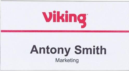 Immagine prodotto Office Depot Distintivo di nome Clip combinata orizzontale standard 75 mm x 40 mm