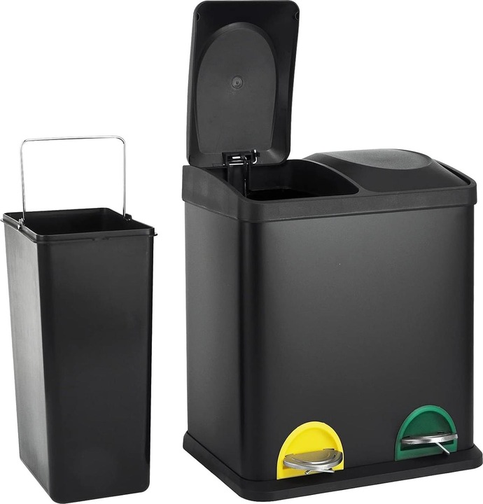 Produktbild Svita TC2X15 Doppelter Abfalleimer mit Inneneimern (30 l)