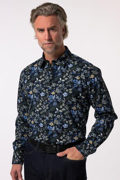 Immagine prodotto Boston Park Hemd, Langarm, Kentkragen, Comfort Fit, floraler Alloverprint (4XL)