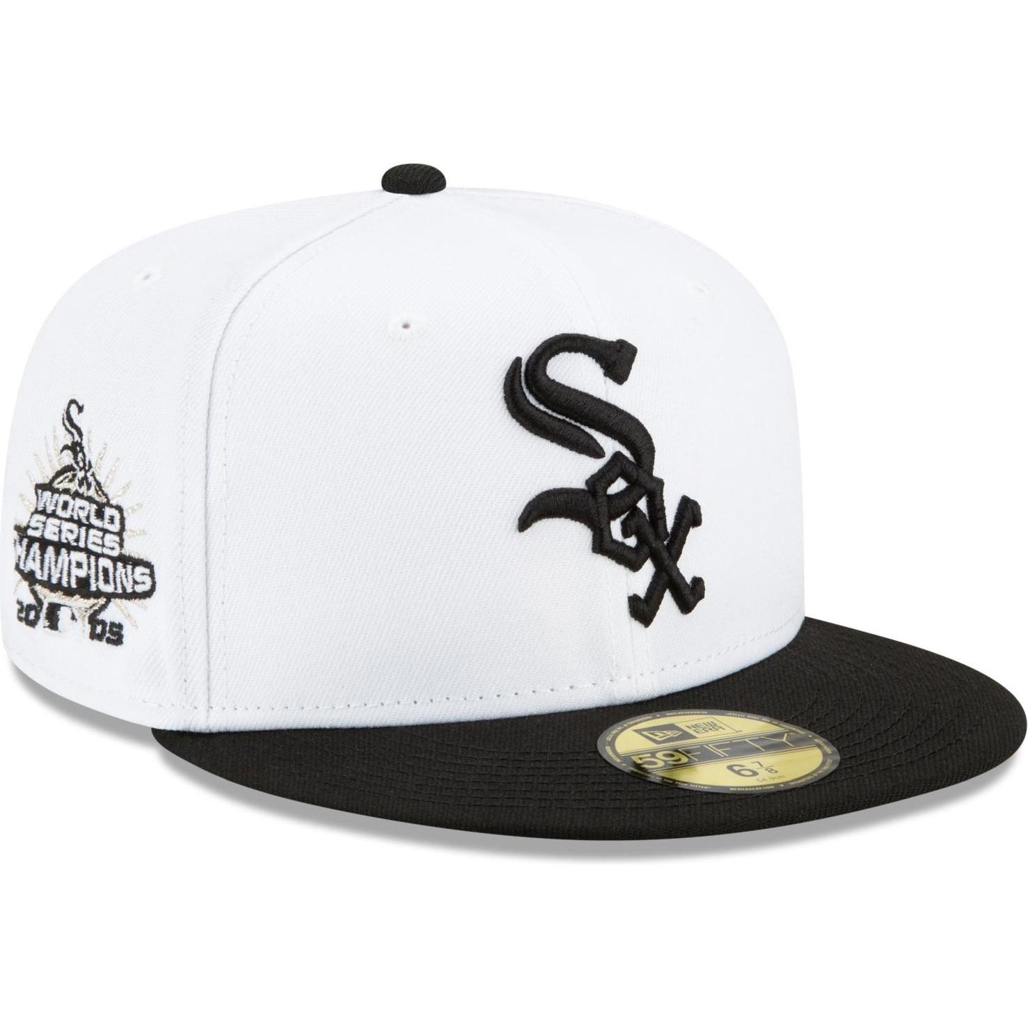New Era, Herren, Cap, 59Fifty Cap CHAMPIONS 2005 Chicago White Sox - 7 5/8, Weiss, (7 5/8)