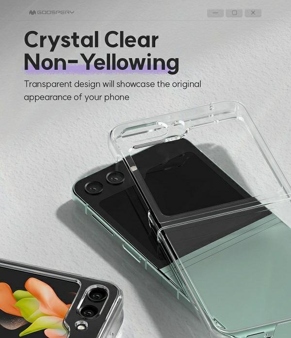 Actual product image PC HardCase Sam Z Flip5 F731 clear (Samsung Galaxy Z Flip5)