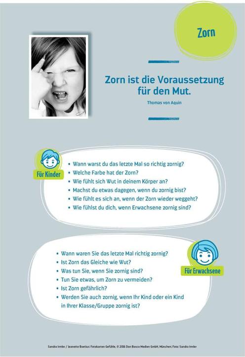 Actual product image Fotokarten Gefühle (German, Jeanette Boetius, Sandra Irmler, 2016)