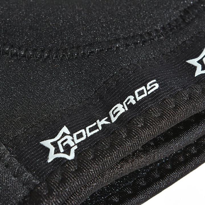 Produktbild Rockbros LF1106M Sportprotektor für Patella und Kniegelenk, Grösse M - schwarz (2 Stk.) (M, Knieschoner)