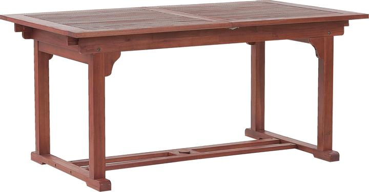 Immagine prodotto Beliani Tavolo da giardino in legno di acacia 160 / 220 x 90 cm rettangolare allungabile TOSCANA (90 cm)