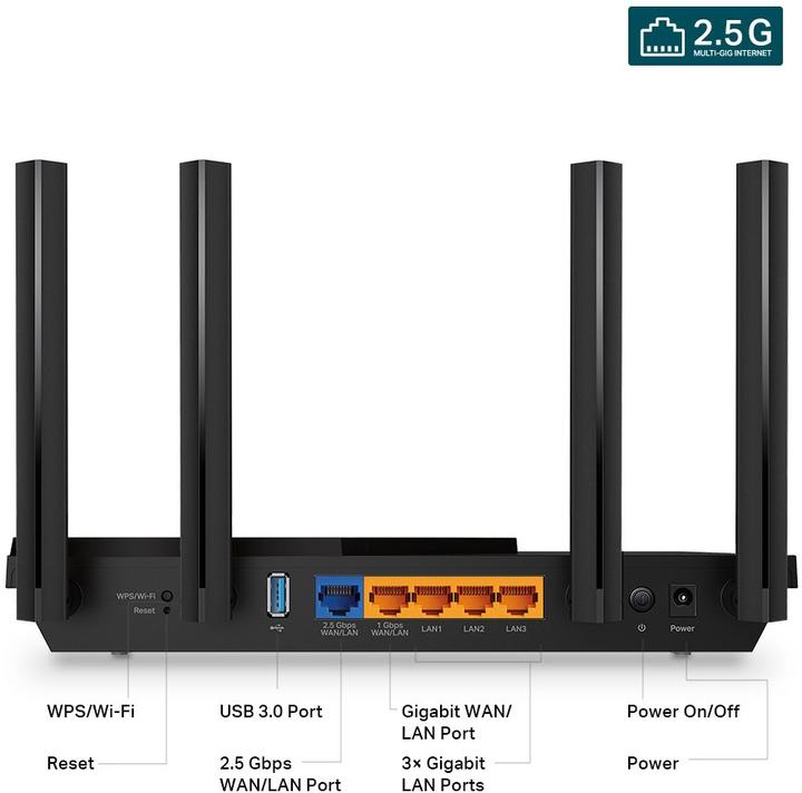Produktbild TP-Link Archer AX55 Pro Wi-Fi 6 Dual-Band 2.5Gbit Router AX5400