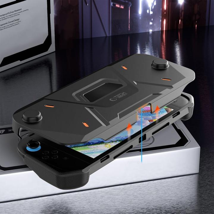 Actual product image Tech-Protect Carbonox-Hülle für Nintendo Switch 2, Schwarz (Switch 2)