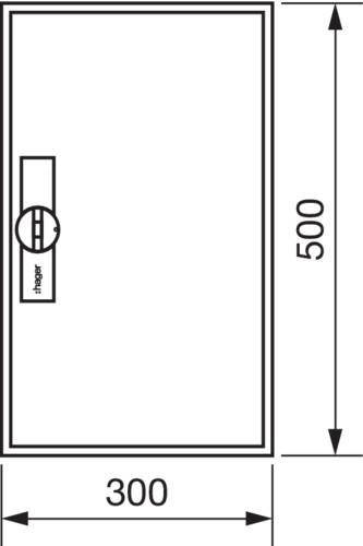 Produktbild Hager HAG FWB31D Feldverteiler univers IP44 500x300x161mm SKII